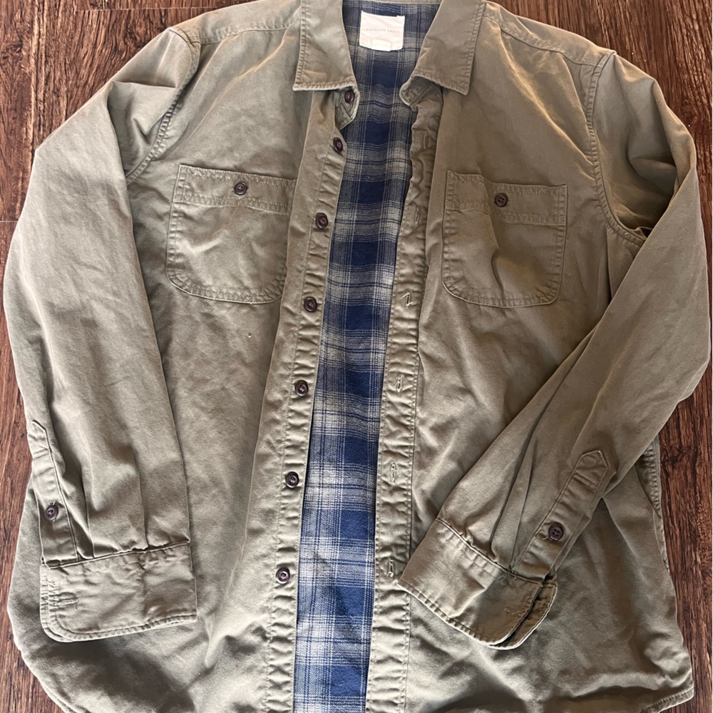 Olive button up